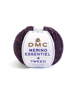 Pelote de laine Merino Essentiel 4 Tweed - DMC 905 Violet