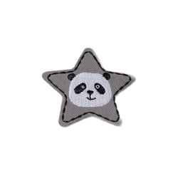 Ecusson thermocollant animaux stars panda 4cm x 4cm