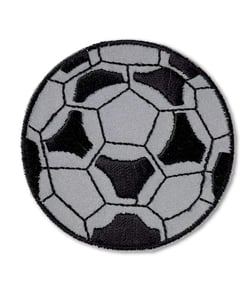 Motif décoratif Football – Auto-adhésif & thermocollant – Prym Blanc