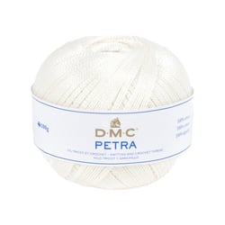 Pelote de laine - 100% coton - Ivoire - 54460 - DMC - Petra - Grosseur 5