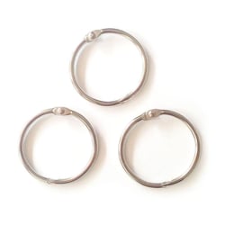 Graine Créative - Anneaux en métal ouvrable Ø 40 mm Argent (x5)