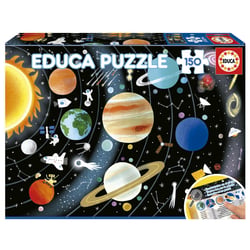 Puzzle 150 pcs – Le systeme solaire - Educa Borras - Jaune