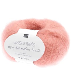 Fil à tricoter Essentials Super Kid Mohair Loves Silk 25 gr - Rico Design 056 Rose Argousier