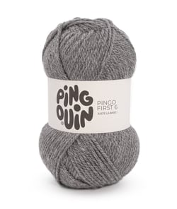 Pelote à Tricoter PINGO FIRST 6 - 100 g - Pingouin : Douceur, Polyvalence et Petit Prix Orage Gris