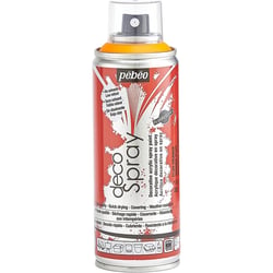 Aérosol 200ml Peinture DécoSpray ORANGE FLUO PÉBÉO