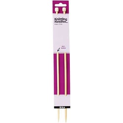 2 Aiguilles À Tricoter En Bambou 35 cm - Ø 6 mm