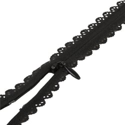 Fermeture dentelle non séparable ajustable - noir