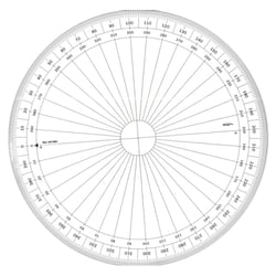 Graphoplex - Rapporteur cercle entier grades Ø 30 cm