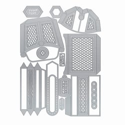 Gabarit de découpe pour machine Tonic Studios - Boîte à outils fantastique - M52048