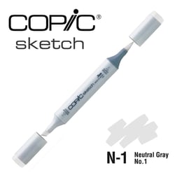 Copic - Marqueur à l'alcool Copic Sketch N1 Neutral Gray No.1
