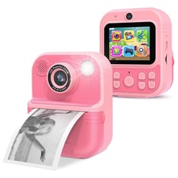 Appareil Photo Enfant Multifonction Écran 2.4 Pouces Impression Instantanée Rose 2 YONIS