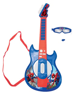 Guitare Électronique Lumineuse avec lunettes et micro Spider-Man