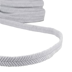 Bobine 15m Galon chevrons Gris Clair 15mm