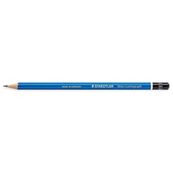 Crayon graphite STAEDTLER Mars Lumograph 100 - Lot de 12 - Mine 2 mm - Dureté 9H