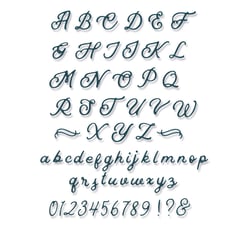 Matrice de découpe - Alphabet - Dies Thinlits - Sizzix