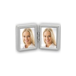 Cadre - Double photo - Métal - 3,5x4,5cm - A poser - Décoration