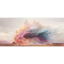 Tableau sur verre synthétique éclat de sable 65x145 cm