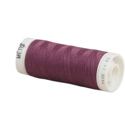 Bobine fil polyester 200m Oeko Tex fabriqué en Europe rouge framboise