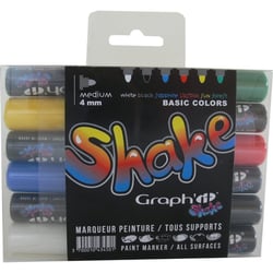 Graph'It - Set de 6 Marqueurs Graph'it Shake Medium Basic