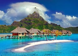 Puzzle 500 pièces - Bora Bora, Tahiti - Bluebird Puzzle