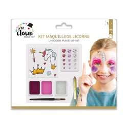 Kit maquillage - licorne - 2 couleurs : Rose, violet