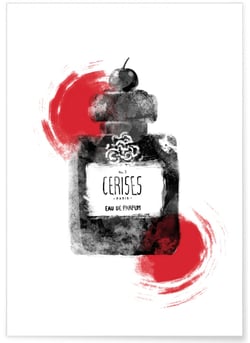 Affiche Eau de parfum Cerise | A3 : 29,7x42cm