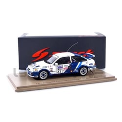 Voiture Miniature de Collection - SPARK - FORD Sierra RS Cosworth - Rallye Lombard RAC 1989 - Blanc / Bleu