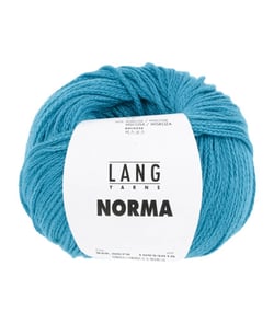 Pelote de coton à tricoter Norma - Lang Yarns 79 Bleu