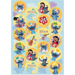 20 Mini Disques Stitch Ø 3,4 cm - Comestible