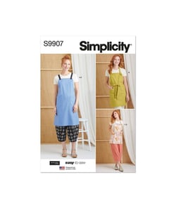 Patron Simplicity 9907 - Tabliers et pantalons taille n°FR 34-54