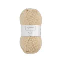 Pelote de fil à tricoter - beige - Fil de 85m - compatible avec aiguille 3,5mm