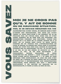 Affiche 'Vous savez... 2' | A3 : 29,7x42cm