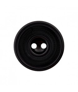 Carte de 3 boutons strillés 2 trous 18mm - Prym Noir