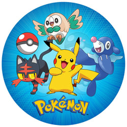 Disque gâteau Pokémon (19 cm)