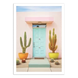 Affiche 30x40 cm - Pretty Pastel Palm Springs - Philippe Hugonnard