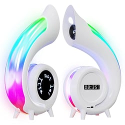 Enceinte Bluetooth LED Avec Écran Paroles Couleurs RGB Et Lampe De Bureau YONIS
