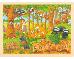 Puzzle bébés animaux de la forêt - Goki