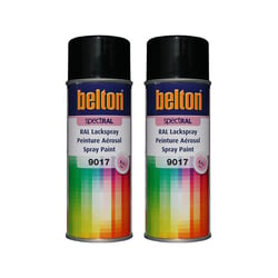 2 sprays de peinture Belton Spectral RAL9017 Noir signalisation 400ml