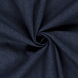 Tissu Denim Coton extensible uni Bleu jean