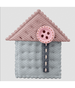 Accessoire en tissus Chalet 38mm - Prym 901 rose vendu par 50 cm