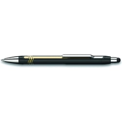 Stylo à bille - Noir/Or - Encre Bleue - Avec stylet tactile pour tablettes smartphone - Schneider - Epsilon Touch
