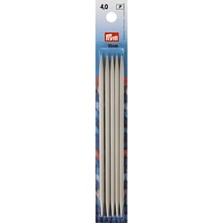 Aiguilles à tricoter double pointe 15cm en aluminium x 5