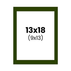 Passe-partout - Vert - 13x18cm - Photo 9x13cm - Pour cadre - Encadrement
