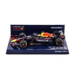 Voiture Miniature de Collection - MINICHAMPS - RED BULL RB18 - 1/43 - Winner Abu Dhabi GP 2022 - Bleu/Rouge/Jaune