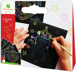 Mon 1er scratch art grattage - Au Sycomore - Rouge