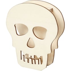 Figurine Crâne à Décorer - Bois