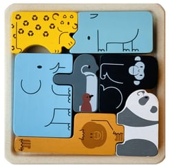 Puzzle animaux 2 en 1 - Plan Toys