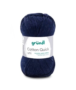 Fil à tricoter COTTON QUICK UNI - Gründl - PPSC - certifié Oeko-Tex 145 Bleu
