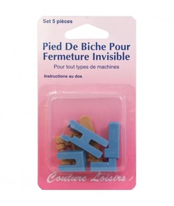 Pied de biche pour fermeture invisible - Distrifil