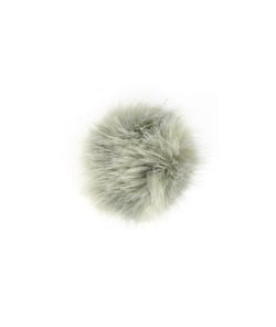 Pompons fausse fourrure - 7cm de diamètre - Unic 166 Gris